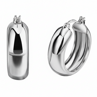 Arracada chunky blanca 🧚🏼