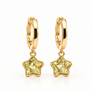 Hoops Estrellas Blancas