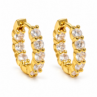 Hoops Doble Zirconia