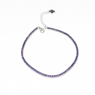 Pulsera tennis Lila